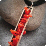 Emily Necklace :: Sterling Silver & Coral
